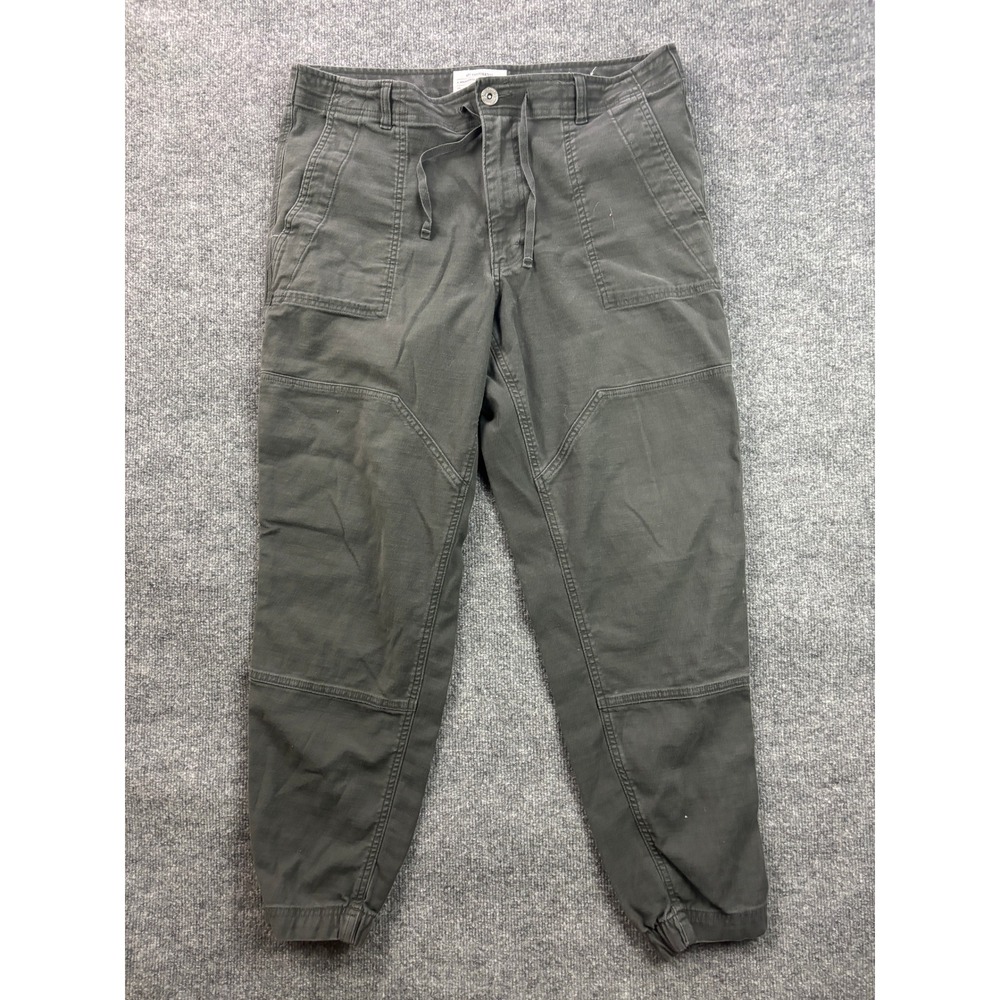 REI Cooperative Jogger Pants Mens 38x32 Gray Cotton Spandex Drawstring Outdoor